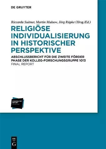 Religiöse Individualisierung in historischer Perspektive / Religious Individualisation in Historical Perspective cover