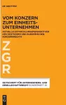 Vom Konzern Zum Einheitsunternehmen cover