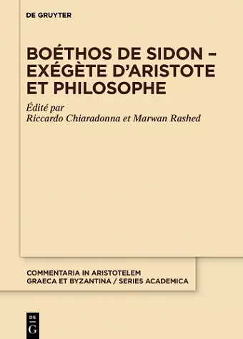 Boéthos de Sidon – Exégète d’Aristote et philosophe cover