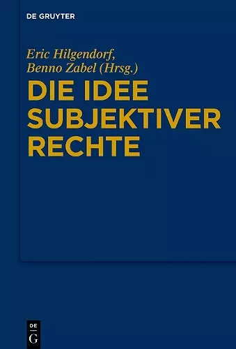 Die Idee subjektiver Rechte cover