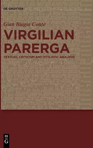 Virgilian Parerga cover