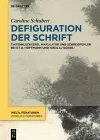 Defiguration der Schrift cover
