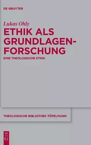 Ethik ALS Grundlagenforschung cover