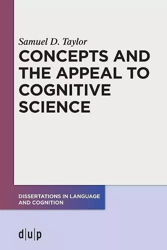 Concepts and the Appeal to Cognitive Science cover