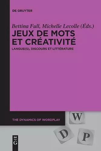 Jeux de Mots Et Créativité cover