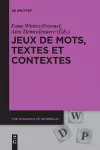 Jeux de Mots, Textes Et Contextes cover