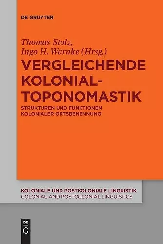 Vergleichende Kolonialtoponomastik cover