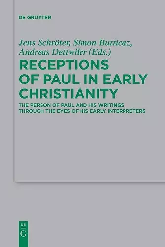 Receptions of Paul in Early Christianity cover