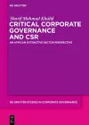 Critical Corporate Governance and CSR cover