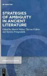 Strategies of Ambiguity in Ancient Literature cover