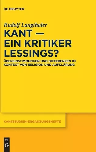 Kant - Ein Kritiker Lessings? cover