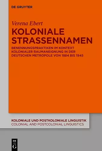 Koloniale Straßennamen cover