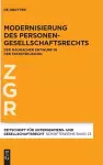 Modernisierung Des Personengesellschaftsrechts cover