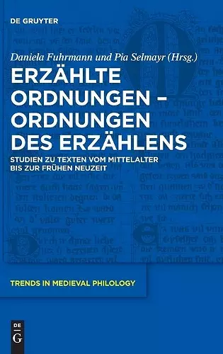 Erzählte Ordnungen - Ordnungen Des Erzählens cover