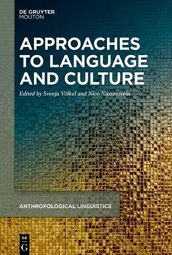 Approaches to Language and Culture cover