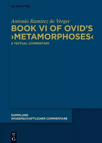 Book VI of Ovid’s ›Metamorphoses‹ cover