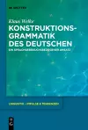 Konstruktionsgrammatik des Deutschen cover