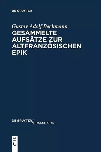 Gesammelte Aufsätze zur altfranzösischen Epik cover