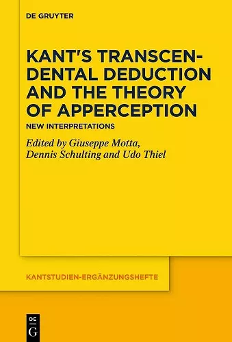 Kant's Transcendental Deduction and the Theory of Apperception cover