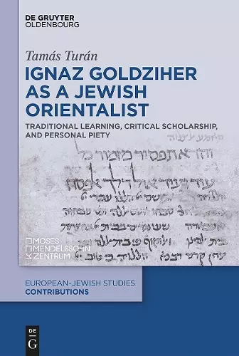 Ignaz Goldziher as a Jewish Orientalist cover