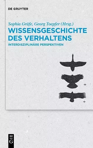 Wissensgeschichte Des Verhaltens cover