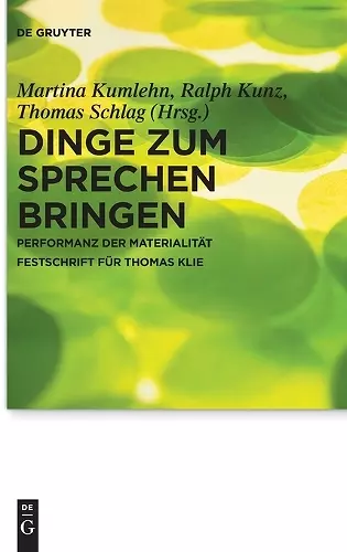 Dinge zum Sprechen bringen cover