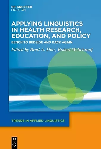 Applying Linguistics in Health Research, Education, and Policy cover