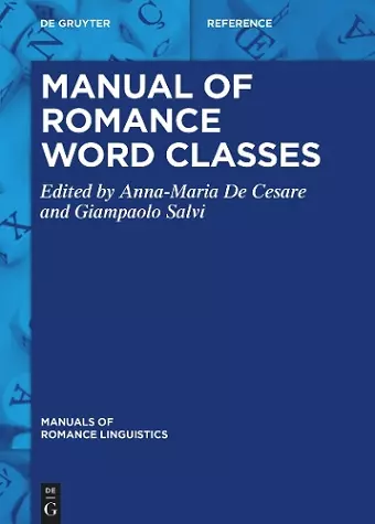 Manual of Romance Word Classes cover