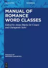 Manual of Romance Word Classes cover