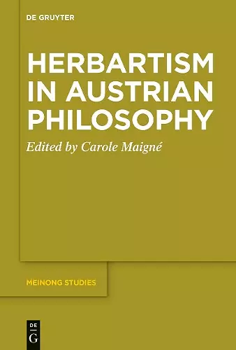 Herbartism in Austrian Philosophy cover
