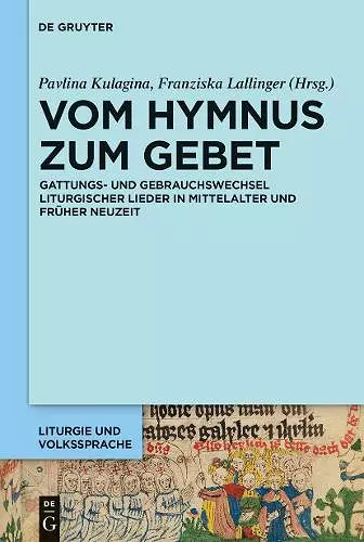 Vom Hymnus zum Gebet cover