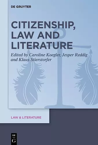 Citizenship, Law and Literature cover