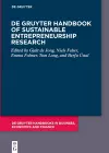 De Gruyter Handbook of Sustainable Entrepreneurship Research cover