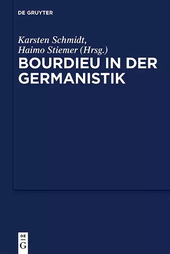 Bourdieu in der Germanistik cover