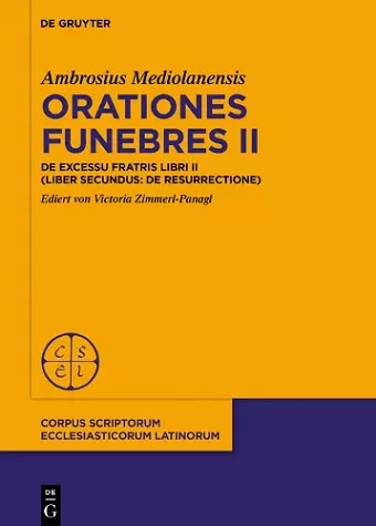 Orationes funebres II cover