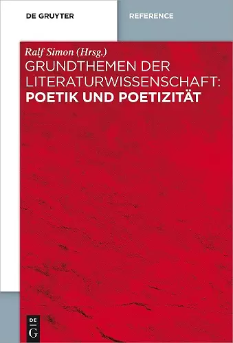 Grundthemen der Literaturwissenschaft: Poetik und Poetizität cover