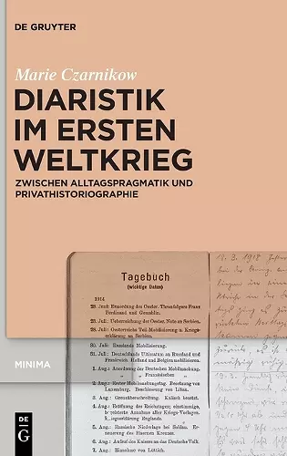 Diaristik Im Ersten Weltkrieg cover