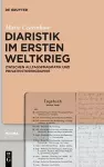 Diaristik Im Ersten Weltkrieg cover