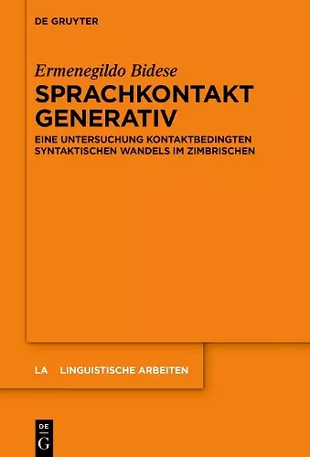 Sprachkontakt generativ cover