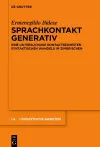 Sprachkontakt generativ cover