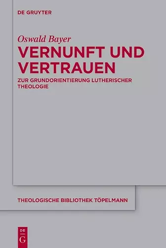 Vernunft und Vertrauen cover