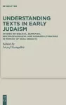 Understanding Texts in Early Judaism cover