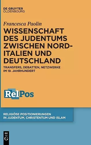 Wissenschaft des Judentums zwischen Norditalien und Deutschland cover