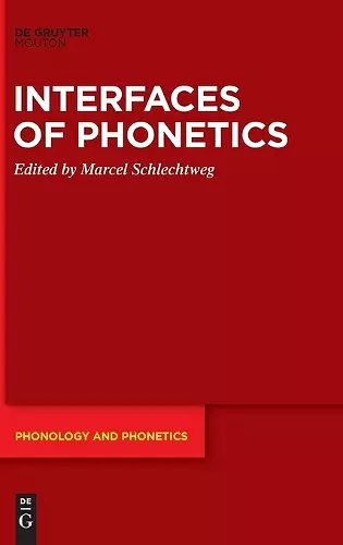 Interfaces of Phonetics cover