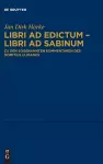 Libri ad edictum - libri ad Sabinum cover