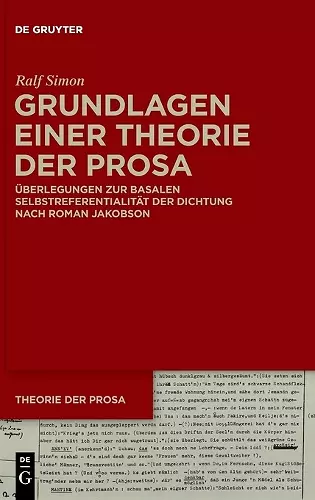 Grundlagen einer Theorie der Prosa cover