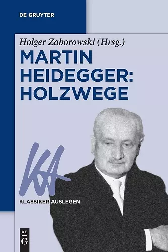 Martin Heidegger: Holzwege cover