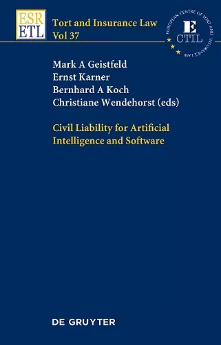 Civil Liability for Artificial Intelligence and Software cover