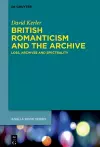 British Romanticism and the Archive cover