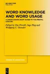 Word Knowledge and Word Usage cover